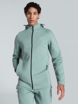 Puma - Evostripe Full-Zip Men's Green Bomber