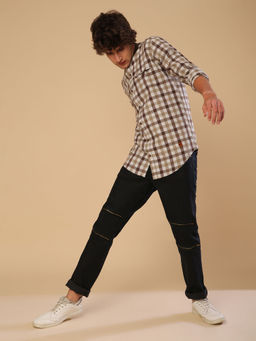 Campus Sutra - Men Full Sleeve Checkered Casual Shirt