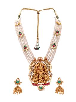 Joules By Radhika - Off White Ethereal Elegance Necklace With Earrings