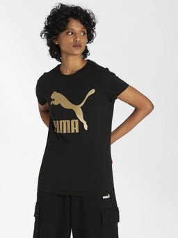 Puma - Classics Logo Women Black T-shirts