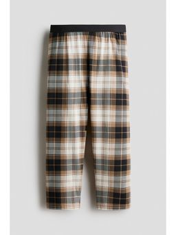 H&M - Boys Beige Cotton Checks Pyjama