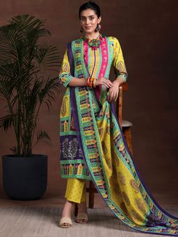 Libas - Multi Poly Crepe Printed Kurta Sets for Women