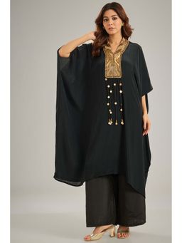 Studio A - Black Kaftan with Palazzo (Set of 2)