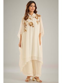 Studio A - Ivory Kaftan with Inner and Palazzo (Set of 3)