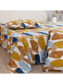 HOMEMONDE - White 210TC Cotton Super Soft Bedsheet with 1 Pillow Cover (Single)