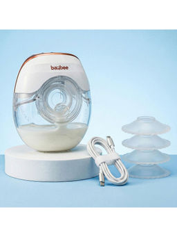 BAYBEE - White Ultimate Pro Wearable Electric Breast Pump (0-6 Months)