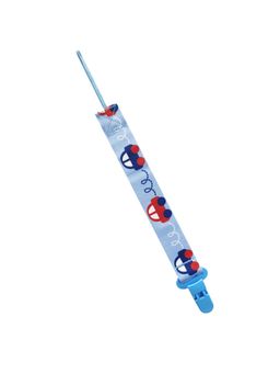 Hopop - Pacifier Teether Belt Clip Colourful Pacifier Holder For Baby Blue Car (0-3 Months)