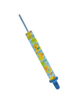 Hopop - Pacifier Teether Belt Clip Colourful Pacifier Holder For Baby Blue Duck (0-3 Months)