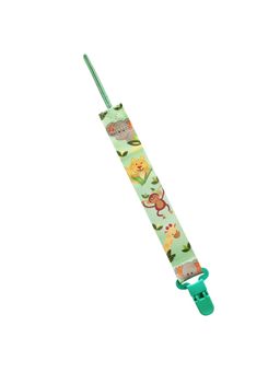 Hopop - Pacifier Teether Belt Clip Colourful Pacifier Holder For Baby Green Animal (0-3 Months)