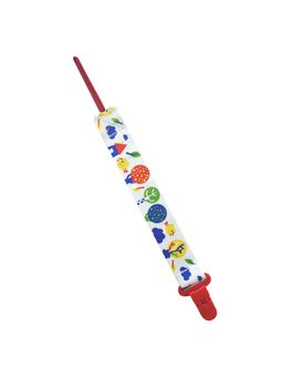 Hopop - Pacifier Teether Belt Clip Colourful Pacifier Holder For Baby Red Tree (0-3 Months)