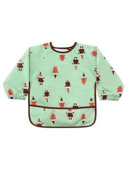 Hopop - Waterproof Baby Bib with Crumb Catcher Pocket Lightweight & Easy to Clean JOKER (0-3 Months)