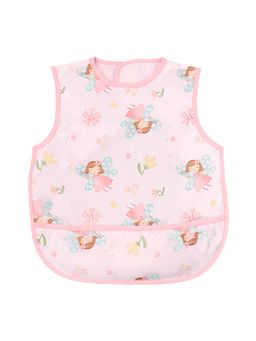 Hopop - Waterproof Baby Bib with Crumb Catcher Pocket Lightweight & Easy to Clean FAIRY (0-3 Months)