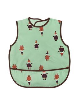 Hopop - Waterproof Baby Bib with Crumb Catcher Pocket Lightweight & Easy to Clean JOKER (0-3 Months)