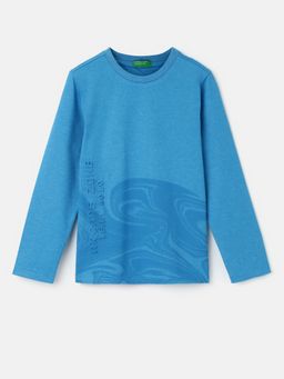 United Colors of Benetton - Boys Regular Fit Crew Neck Printed T-Shirts