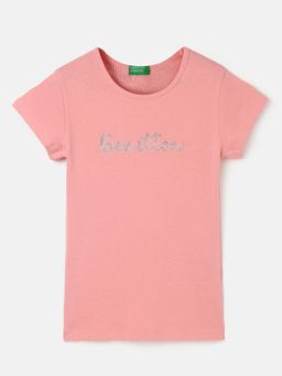 United Colors of Benetton - Girls Regular Fit Round Neck Printed T-Shirts