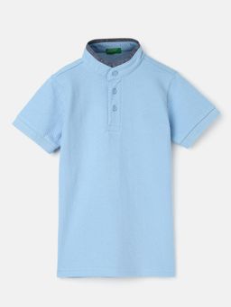 United Colors of Benetton - Boys Regular Fit Polo Collar Patterned T-Shirts