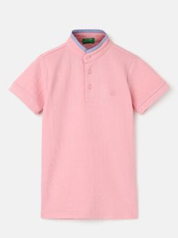United Colors of Benetton - Boys Regular Fit Polo Collar Patterned T-Shirts
