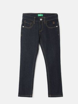 United Colors of Benetton - Boys Solid Slim Fit Jeans