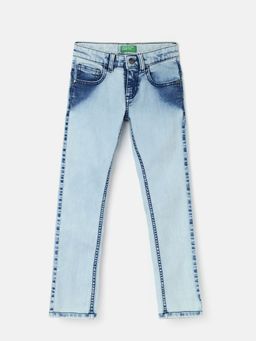 United Colors of Benetton - Boys Solid Slim Fit Jeans