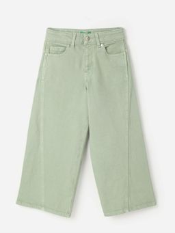 United Colors of Benetton - Girls Solid Wide Leg Jeans