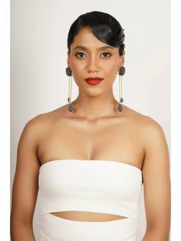 Bijoux by Priya Chandna - Black Teardrop Earrings