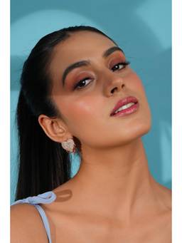 Bijoux by Priya Chandna - Silver Drip Heart Studs Earrings