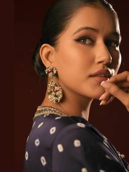 Bijoux by Priya Chandna - Multi Colour Mosaic Garden Drops Earrings