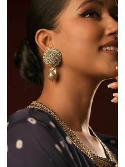 Bijoux by Priya Chandna - White Stardrop Pearl Earrings