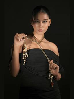 Bijoux by Priya Chandna - Gold Sahara Cascade Necklace