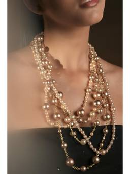 Bijoux by Priya Chandna - Gold Pearl Swirl Necklace