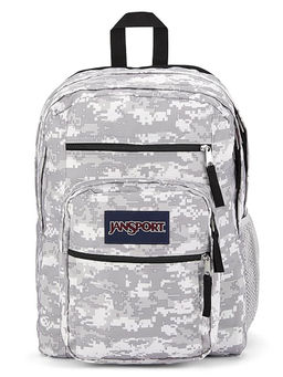 Jansport - Big Student Grey Camo Medium Backpack - 34 Ltrs