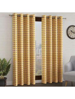 Story@Home - Brown Door Curtain-7 Feet (Pack of 2)