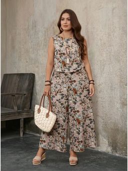 PIMU - Women Printed Night Suit Pink