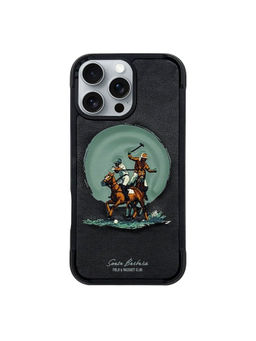 Treemoda - 3D Embroidered Horse Leather Magsafe Case (iPhone 16 Pro Max)