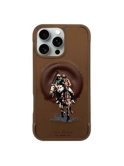 Treemoda - 3D Embroidered Horse Leather Magsafe Case (iPhone 16 Pro)