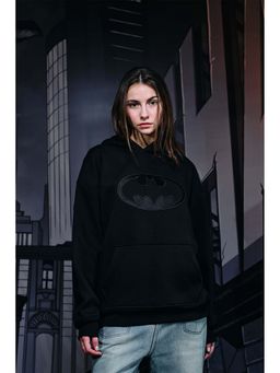 Bonkers Corner - Women Black Printed Hoodie