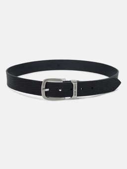 Antony Morato - Men Black Textured Tang Closure Belt