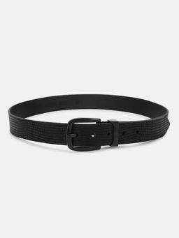 Antony Morato - Men Black Textured Tang Closure Belt