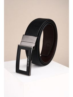 Allen Solly - Men Black Textured Formal Belt