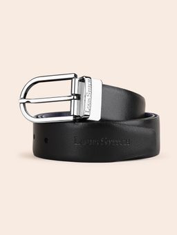 Louis Stitch - Men's Spanish Leather Formal Reversible Chrome Buckle Belt
