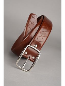 Van Heusen - Men Brown Textured Casual Belt