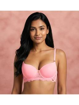 Shyaway - by Susie Romance Rose Padded Half Coverage Seamless Wired Push-Up Bra