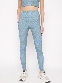 Guess - Stripe Cube Monogram High Rise Leggings