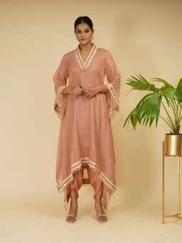 Farha Syed - Mild Pink Dhoti (Set of 3)