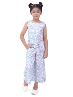 TINY GIRL - Barbie Square Neck Sleeveless Top Paired with Culotte Pant