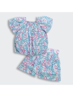 TINY GIRL - Barbie Puff Sleeve Smocked Top & Pleated Shorts