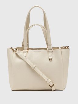 CARPISA ITALIA - CARPISA Amaranta Women Tote Bag With Detachable Strap - Cream (L)