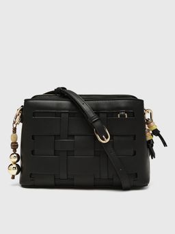 CARPISA ITALIA - CARPISA Anturio Women Crossbody Sling Bag With Detachable Strap - Black (S)