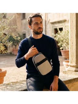CARPISA - Maverick Go Ss26 Men Crossbody Sling Bag With Detachable Strap - Grey (S)