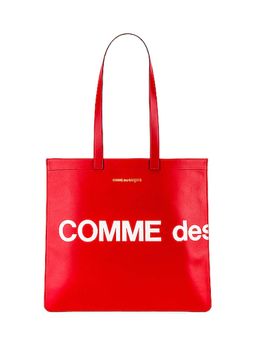 COMME des GARCONS - Red Huge Logo Tote Bag